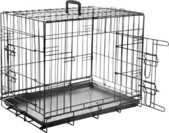 Flamingo Karlie Draadkooi Zwart 2 Deurs 63x43x49 Cm