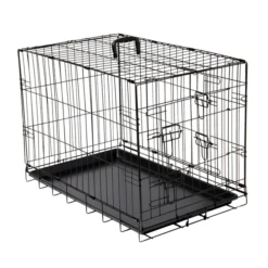 Adori Bench 2-Deurs Zwart - Hondenbench - 107x71x77 Cm