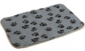 Beeztees Vetbed Antislip - Voetafdruk Grijs 5 Beeztees Vetbed Antislip - Voetafdruk Grijs - Afbeelding 3