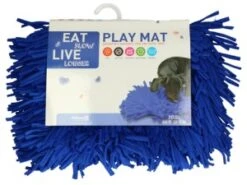 Eat Slow Live Longer Play Mat - Donkerblauw