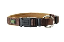 Hunter Halsband Voor Hond Neopreen Vario Plus Bruin / Caramel 30-35 Cmx20 Mm