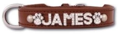 Hondenhalsband Met Naam Large Brown -Dierbenodigdheden-Honden file 277