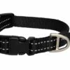 Rogz For Dogs Fanbelt Hondenhalsband Verstelbaar Zwart 56 X 2 Cm -Dierbenodigdheden-Honden file 278