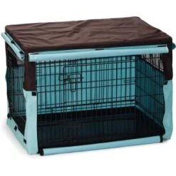 Beeztees Benchhoes Bruin/mint -Dierbenodigdheden-Honden hoes voor hondenbench bruinmint 89 x 60 x 66 cm 8712695144427 2 0 300x300 1