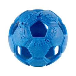 Petsport Turbo Kick Soccer Ball - Blauw - 20 Cm
