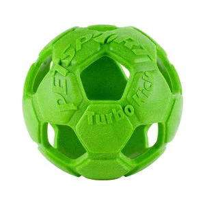 Petsport Turbo Kick Soccer Ball - Groen - 15 Cm 3 Petsport Turbo Kick Soccer Ball - Groen - 15 Cm