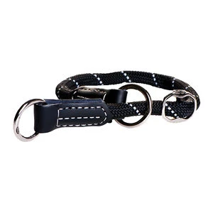 Rogz Rope Collar - Maat 3 - Zwart 3 Rogz Rope Collar - Maat 3 - Zwart